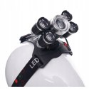 Latarka Czołowa 5 X Led T6 Cree Czołówka Bateria Kraft&Dele
