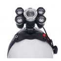Latarka Czołowa 5 X Led T6 Cree Czołówka Bateria Kraft&Dele