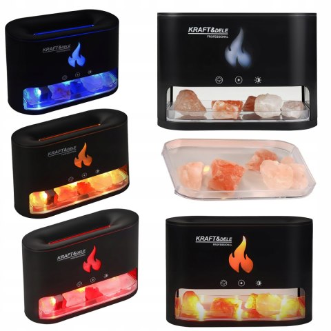 Nawilżacz Powietrza 250 ml 10W AROMATERIA LED Kolory Dyfuzor Kamienie Solne