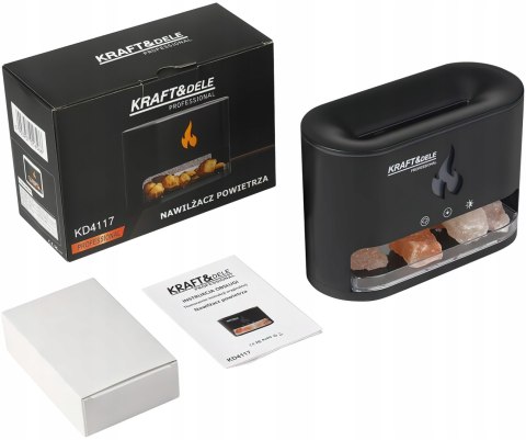 Nawilżacz Powietrza 250 ml 10W AROMATERIA LED Kolory Dyfuzor Kamienie Solne