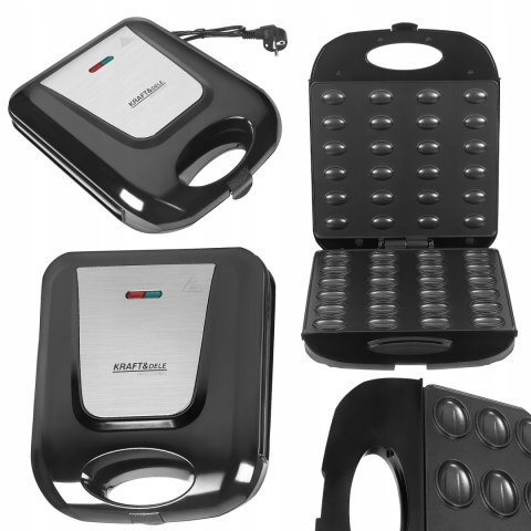 Opiekacz do Orzeszków Ciasteczek 1400W 24 Porcje Kraft&Dele