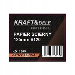 PAPIER ŚCIERNY KRĄŻEK 125mm x 50szt RZEP P120 KD11805