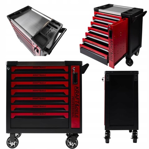 Szafka Narzędziowa Wózek Narzędziowy Pusty 9 Szuflad Kraft&Dele