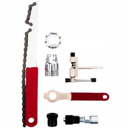 ZESTAW NAPRAWCZY NARZĘDZI DO ROWERU ŚCIĄGACZ KORBY ROWEROWEJ KLUCZ SUPORTU