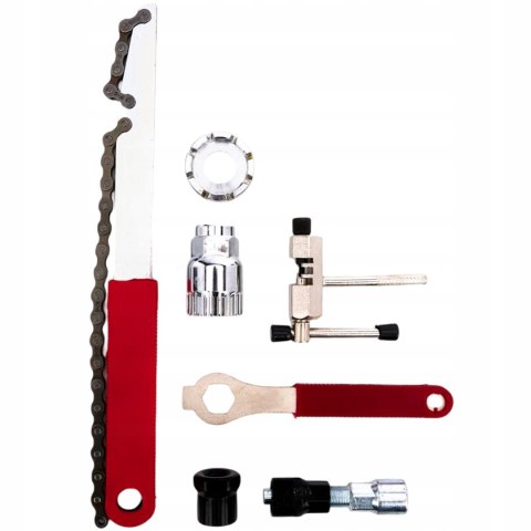 ZESTAW NAPRAWCZY NARZĘDZI DO ROWERU ŚCIĄGACZ KORBY ROWEROWEJ KLUCZ SUPORTU