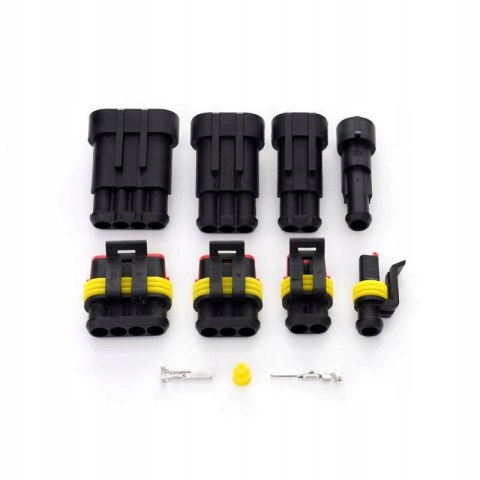 ZESTAW ZŁĄCZEK WTYCZEK KOSTEK HERMETYCZNYCH 352 ELEMENTY KRAFT&DELE