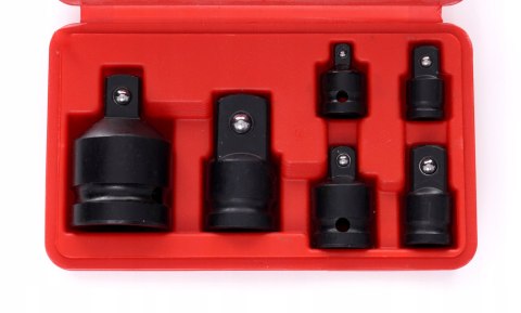 Zestaw Adaptery Redukcyjne Udarowe 6 Elementów Sztuk 1/4" 3/8" 1/2" 3/4"