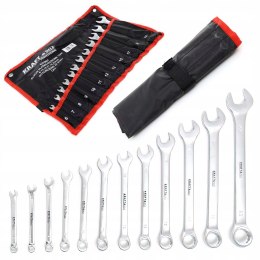 Zestaw Klucze 2 Stronne Płaskie Oczkowe Kraft&Dele 12 Elementów 6-22 mm