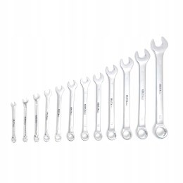 Zestaw Klucze 2 Stronne Płaskie Oczkowe Kraft&Dele 12 Elementów 6-22 mm