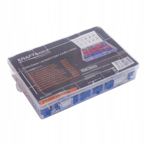 Zestaw Konektorów Samochodowych 450 sztuk Kraft&Dele