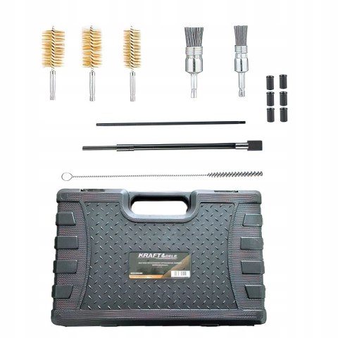 Zestaw Szczotek do Czyszczenia Gniazd Wtryskiwaczy 14 Elementów Kraft&Dele