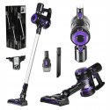 Bezprzewodowy Odkurzacz Pionowy LED 0,8L Fioletowy 2200mAh Kraft&Dele