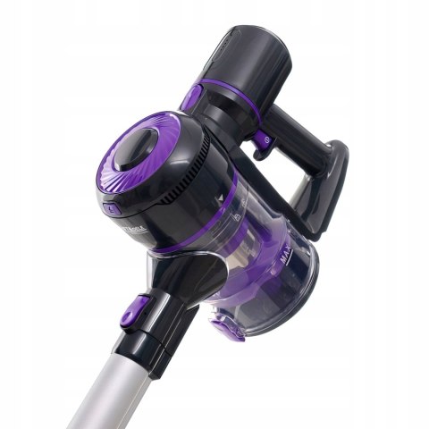 Bezprzewodowy Odkurzacz Pionowy LED 0,8L Fioletowy 2200mAh Kraft&Dele