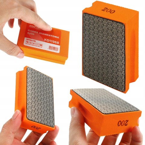 Gąbka Diamentowa P200 Kraft&Dele