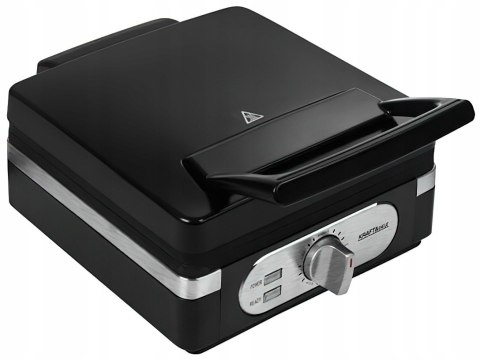 Gofrownica Elektryczna 2000W Duża Czarna XXL Gofry Belgijskie Kraft&Dele