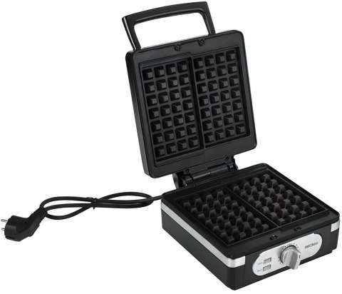 Gofrownica Elektryczna 2000W Duża Czarna XXL Gofry Belgijskie Kraft&Dele