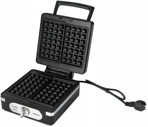 Gofrownica Elektryczna 2000W Duża Czarna XXL Gofry Belgijskie Kraft&Dele