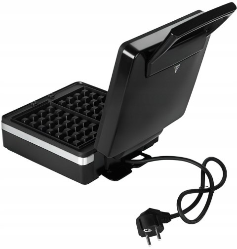 Gofrownica Elektryczna 2000W Duża Czarna XXL Gofry Belgijskie Kraft&Dele