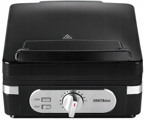 Gofrownica Elektryczna 2000W Duża Czarna XXL Gofry Belgijskie Kraft&Dele