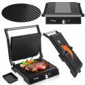 Grill Elektryczny 2w1 Teflon 2400W Regulacja Temperatury Tost Kraft&Dele