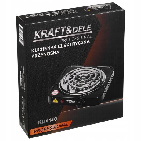 Kuchenka Elektryczna 1500W Spiralna Regulacja Temperatury Kraft&Dele