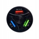 ŁADOWARKA SAMOCHODOWA QUICK CHARGE 3 PORTY USB LED KD1238
