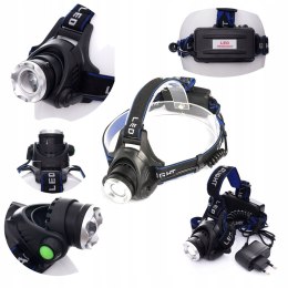 LATARKA CZOŁOWA CZOŁÓWKA LAMPKA LED AKUMULATOROWA KRAFT&DELE