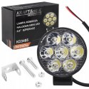 Lampa Robocza Reflektor Cofania Okrągła 2,5" 25W 7 LED 2000 lm 9-30V
