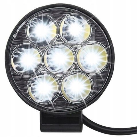 Lampa Robocza Reflektor Cofania Okrągła 2,5" 25W 7 LED 2000 lm 9-30V