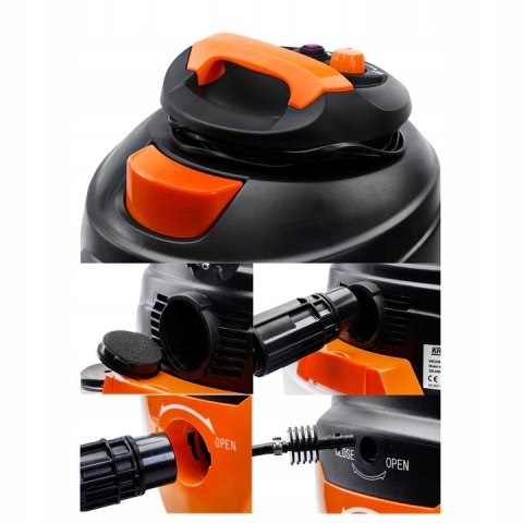 MOCNY ODKURZACZ PRZEMYSŁOWY SUCHO MOKRO FUNKCJA PRANIA DYWANÓW 2200eW KD482