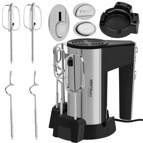 Mikser Ręczny Kuchenny 5 Prędkości 1000W Kraft&Dele