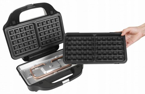 Opiekacz Elektryczny 3 Wymienne Wkłady 1500W Kraft&Dele