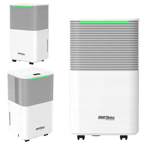 Osuszacz Powietrza 13L/24H LCD Timer 200W cichy zbiornik 2,5L Kraft&Dele