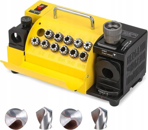 Precyzyjna Ostrzałka Szlifierka Wierteł Spiralnych 230V 2-13 mm Kraft&Dele