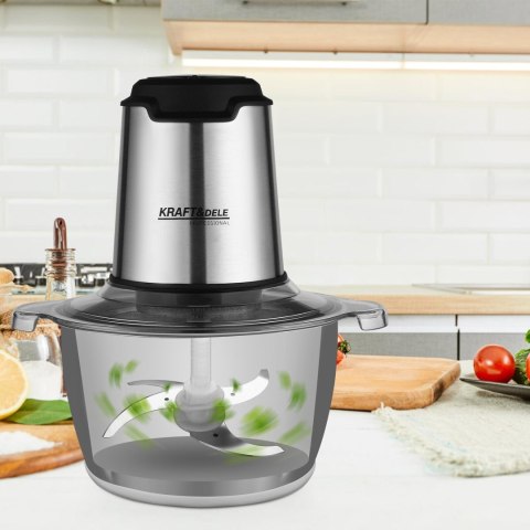 ROZDRABNIACZ DO WARZYW ELEKTRYCZNY MIĘSA OWOCÓW 2L 350W KRAFT&DELE KD4121