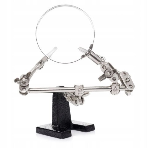 UCHWYT DO PRAC PRECYZYJNYCH "TRZECIA RĘKA" ZESTAW DO LUTOWANIA LUPA KD10454