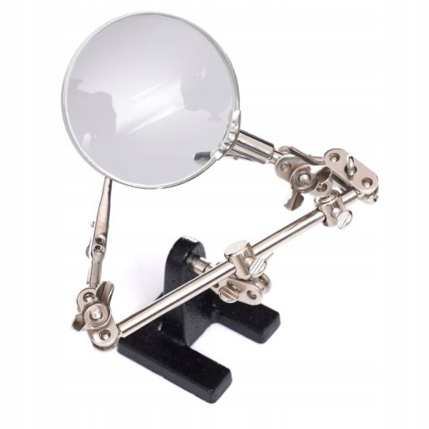 UCHWYT DO PRAC PRECYZYJNYCH "TRZECIA RĘKA" ZESTAW DO LUTOWANIA LUPA KD10454