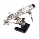 UCHWYT DO PRAC PRECYZYJNYCH "TRZECIA RĘKA" ZESTAW DO LUTOWANIA LUPA KD10454