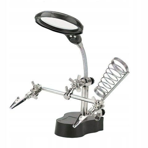 Uchwyt Lupa do Lutowania LED Trzecia Ręka Kraft&Dele