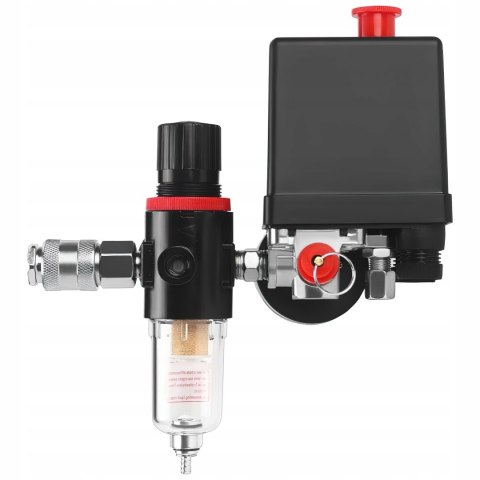 Wyłącznik Ciśnieniowy Presostat Kompresora Odwadniacz 230V 12Bar Kraft&Dele