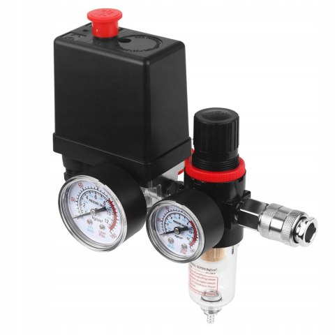 Wyłącznik Ciśnieniowy Presostat Kompresora Odwadniacz 230V 12Bar Kraft&Dele