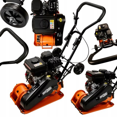 ZAGĘSZCZARKA GRUNTU SPALINOWA GRUNTOWA UBIJAK LONCIN 7HP 60KG + MATA KD1197