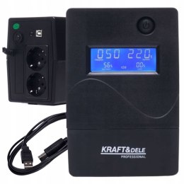 ZASILACZ AWARYJNY UPS 1000VA 9AH WYŚWIETLACZ LCD