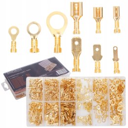 ZESTAW KONEKTORÓW SAMOCHODOWYCH MĘSKIE ŻEŃSKIE OCZKOWE 450 SZT KRAFT&DELE