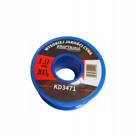 Cyna do Lutowania Drut Lutowniczy 1 mm 100g Ktaft&Dele
