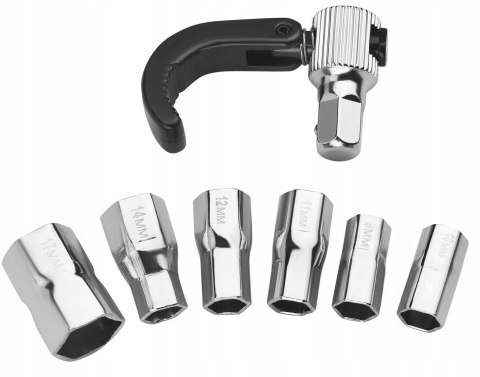 Klucz Łamany Montaż Armatury Nasadki 6 Sztuk Kraft&Dele