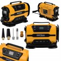 Kompresor Samochodowy Sieciowy LCD 12V 230V 140W 150 PSI 35l/min Kraft&Dele