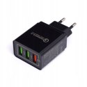 ŁADOWARKA SIECIOWA QUICK CHARGE 3.0 SZYBKA 3XUSB KD1236