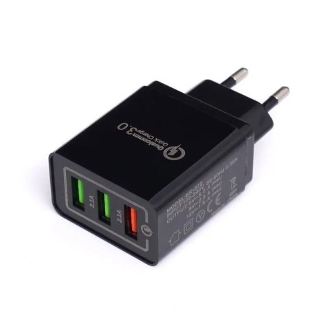 ŁADOWARKA SIECIOWA QUICK CHARGE 3.0 SZYBKA 3XUSB KD1236