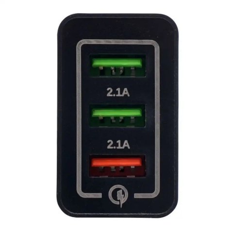 ŁADOWARKA SIECIOWA QUICK CHARGE 3.0 SZYBKA 3XUSB KD1236